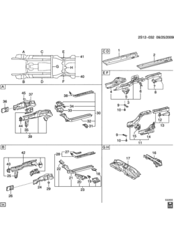 SL26 SHEET METAL/BODY-FRONT,SIDE,REAR RAILS & RELATED PARTS