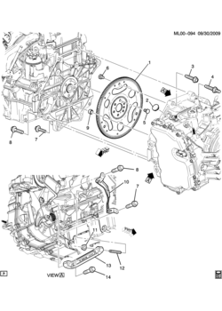 L ENGINE TO TRANSMISSION MOUNTING (LAF/2.4W, MH7,MHC)