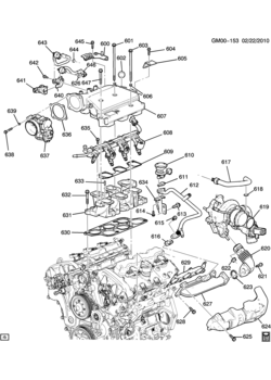 N ENGINE ASM-2.8L V6 PART 6 MANIFOLDS & FUEL RELATED PARTS (LAU/2.8-4)