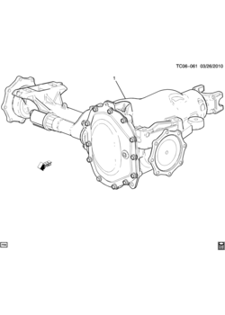 K2,3(03-43-53) DIFFERENTIAL CARRIER/FRONT AXLE PART 1 ASSEMBLY