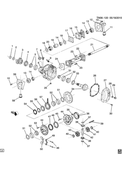 N1 DIFFERENTIAL CARRIER/FRONT AXLE (G93)