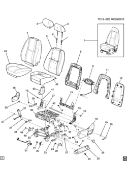 CK1,2,3(03-43-53) DRIVER SEAT/SPLIT BENCH (AZ3,EXC (AG1))