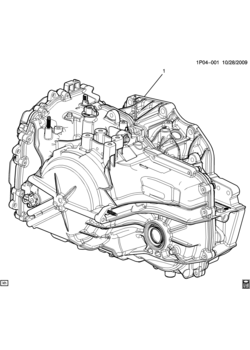 P AUTOMATIC TRANSMISSION ASSEMBLY (MH8)(6T40)