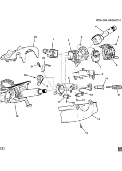 PG STEERING COLUMN PART 2 SWITCHES & COVERS