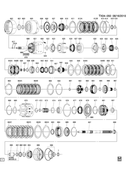 T1 AUTOMATIC TRANSMISSION (M70) PART 3 (4L70-E) CLUTCH GEARS
