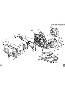 LF AUTOMATIC TRANSMISSION (MN5) PART 1 (4T45-E) CASE & RELATED PARTS
