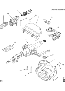 A STEERING COLUMN & RELATED PARTS