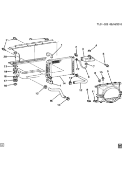 Z1 RADIATOR MOUNTING & RELATED PARTS