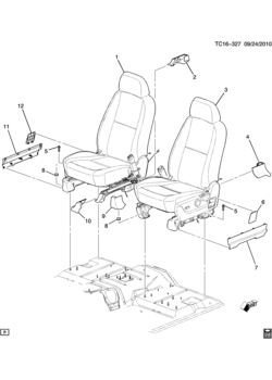 CK107(06) FRONT SEAT MOUNTING (A95, HYBRID HP2)