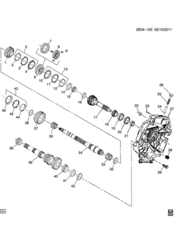 EK69 6-SPEED MANUAL TRANSMISSION PART 2 (M10) GEARS & SHAFTS