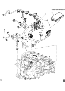 GB WIRING HARNESS/ENGINE (LAF/2.4C)