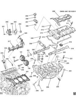LH,LJ ENGINE ASM-3.0L V6 PART 2 CYLINDER HEAD & RELATED PARTS (LFW/3.0-5)