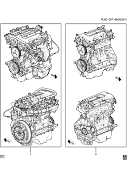 JU,JV76 ENGINE ASM & PARTIAL ENGINE (LUV/1.4B)