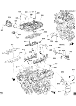 N ENGINE ASM-3.6L V6 PART 6 INTAKE MANIFOLD & RELATED PARTS (LFX/3.6-3)