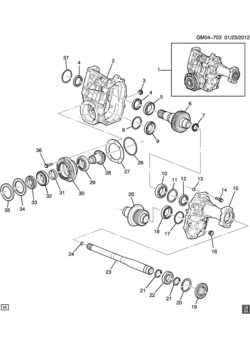 GM TRANSFER CASE (ALL-WHEEL DRIVE F46)(2ND DES)