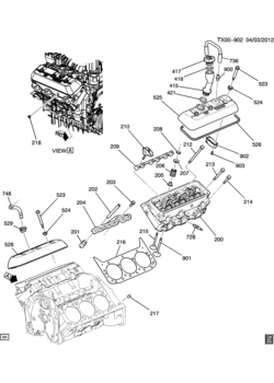 CK1(03-53) ENGINE ASM-4.3L V6 PART 2 CYLINDER HEAD & RELATED PARTS (LU3/4.3X)