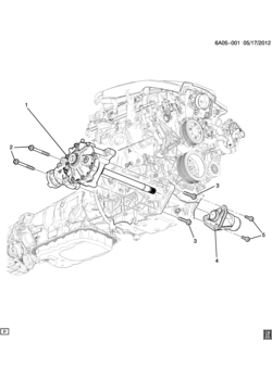 A DIFFERENTIAL CARRIER MOUNTING-FRONT (LFX/3.6-3, ALL-WHEEL DRIVE F46)