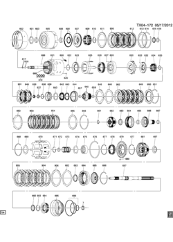 K1 AUTOMATIC TRANSMISSION (M70) PART 3 (4L70-E) CLUTCH GEARS