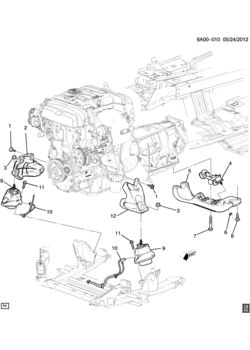 A ENGINE & TRANSMISSION MOUNTING (LTG/2.0X, ALL-WHEEL DRIVE F46)