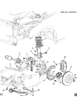 A SUSPENSION/FRONT (ALL-WHEEL DRIVE F46)