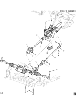 A STEERING SYSTEM & RELATED PARTS (ALL WHEEL DRIVE F46)(2ND DES)