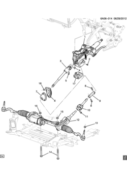 A STEERING SYSTEM & RELATED PARTS (EXC ALL WHEEL DRIVE F46)(2ND DES)