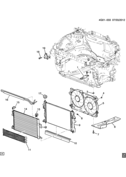 GL RADIATOR MOUNTING & RELATED PARTS (LAF/2.4C)