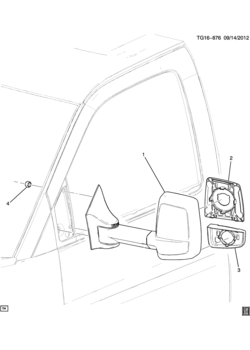 G3(03) MIRROR/OUTSIDE REAR VIEW (DHC)