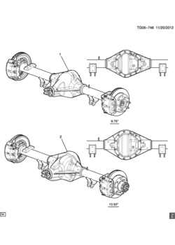 G3(05-06) AXLE ASM/REAR-COMPLETE