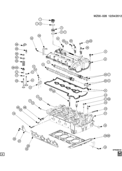 A ENGINE ASM-L4 CYLINDER HEAD AND RELATED PARTS (LE5/2.4B)
