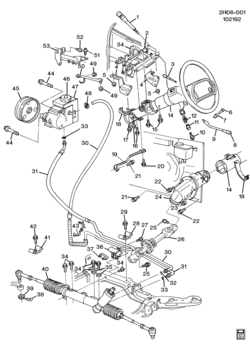 H STEERING SYSTEM & RELATED PARTS-V6 3.8-1(L67)