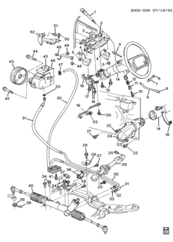 H STEERING SYSTEM & RELATED PARTS-V6 3.8L(L27)