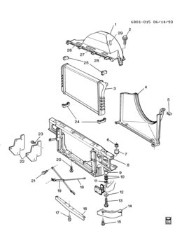 D RADIATOR MOUNTING & RELATED PARTS (V08)
