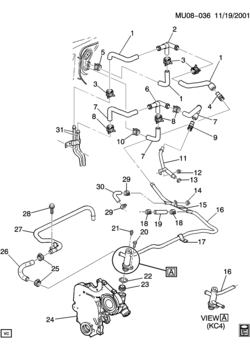 U HOSES & PIPES/HEATER (ENG COMPARTMENT)(C69)