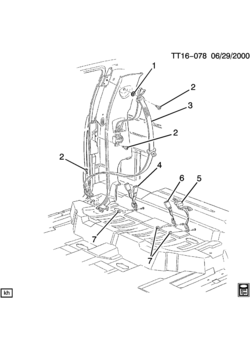 T(43) SEAT BELTS/REAR