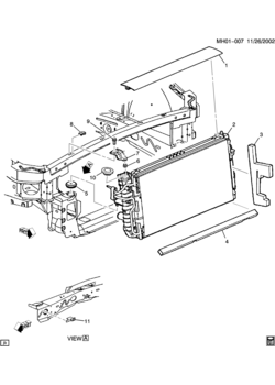 H RADIATOR MOUNTING & RELATED PARTS
