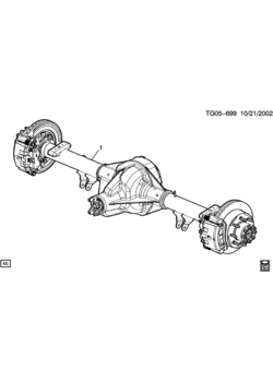G3(05-06) AXLE ASM/REAR-COMPLETE