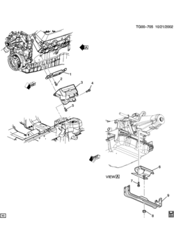G ENGINE & TRANSMISSION MOUNTING-V6 (LU3/4.3X, M30)