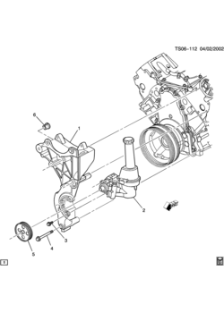 ST STEERING PUMP MOUNTING (LM4/5.3P)