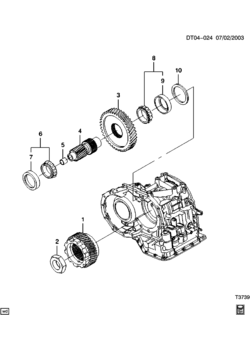 T AUTOMATIC TRANSMISSION PART 13 (ML4) COUNTER DRIVE GEAR