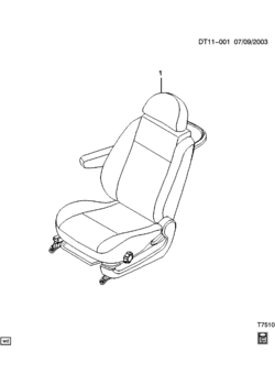 T SEAT ASM/FRONT