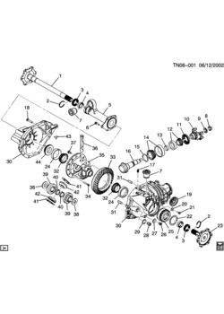 N2 DIFFERENTIAL CARRIER/FRONT AXLE
