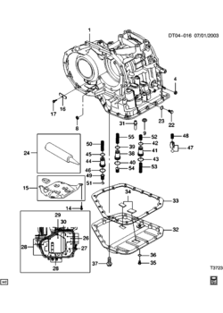 T AUTOMATIC TRANSMISSION PART 11 (MLQ) CASE & RELATED PARTS