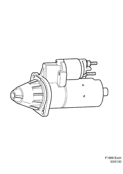 Starter motor, (1969-2011)