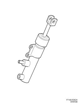 Clutch cylinder, (1969-1998)