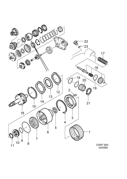 Clutch C3 and freewheel F3 - Brake B4, (1994-1998) , A