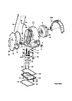 Converter shell - Torque converter, (1986-1989) , A