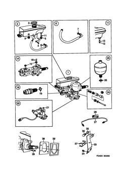 Hydraulic unit ABS, (1986-1989)