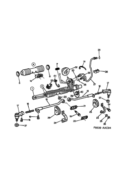 Power steering gear, (1994-1998)