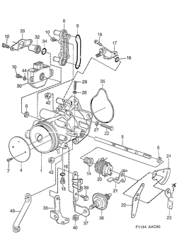 Throttle body, (1990-1993) , B201I, Also valid for CV 1994